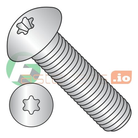 Newport Fasteners M5-0.80 x 6 mm Torx Button Machine Screw, Plain Steel, 6000 PK 851655